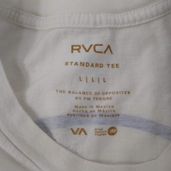 RVCA | White Logo T-Shirt - Picture 7 of 8